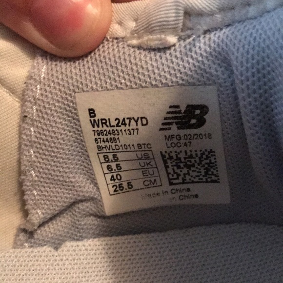 New Balance 247 Rev Lite Gray Sneakers - Picture 6 of 6